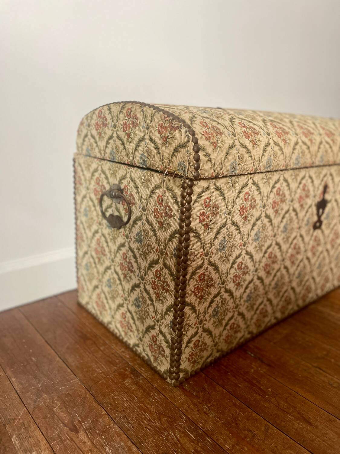 Antique tapestry chest