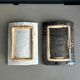 Pair of handmade ceramic sushi plates - Wabi-sabi