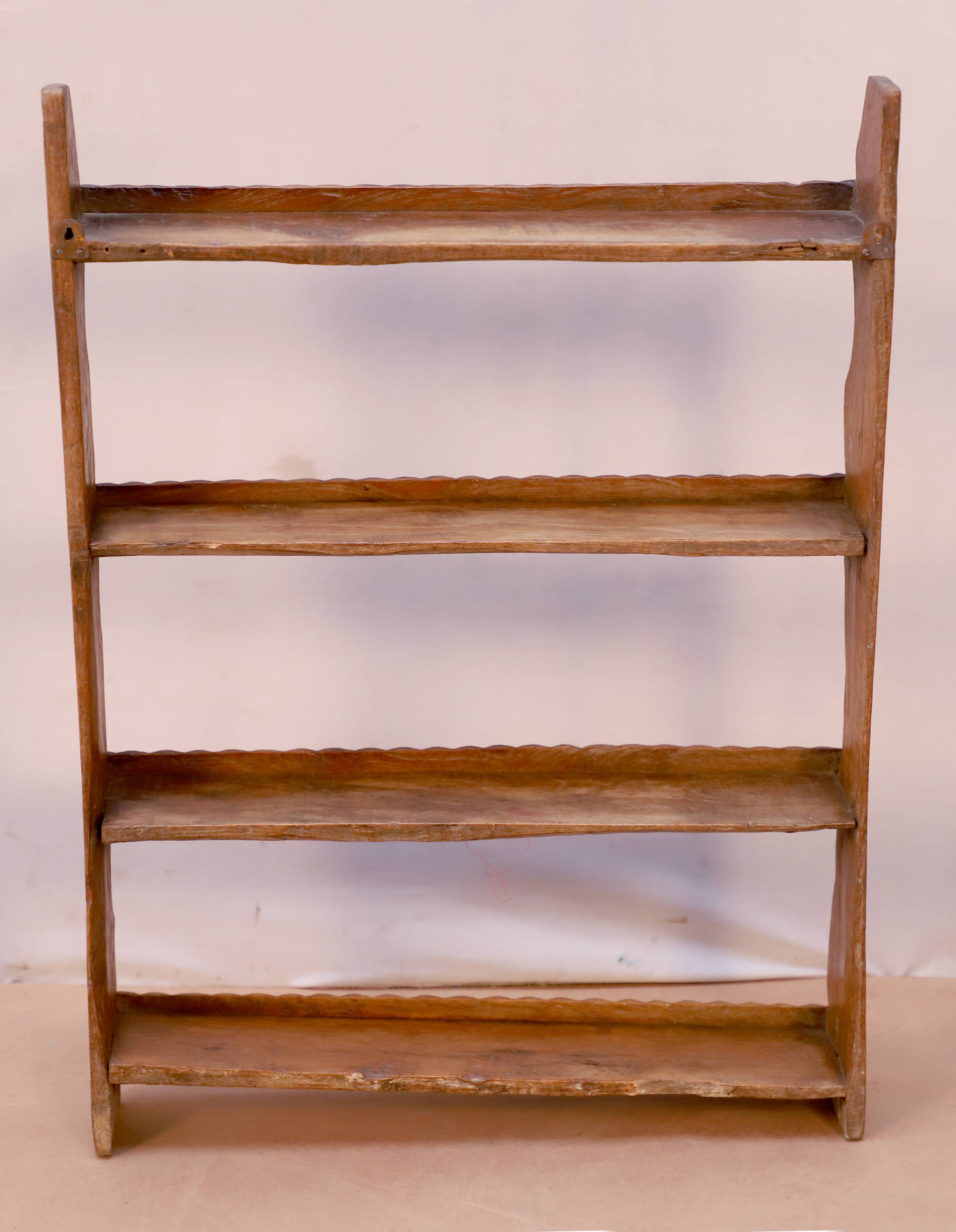 Burmese teak wall shelf