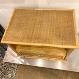 Vintage rattan bedside Dal Vera