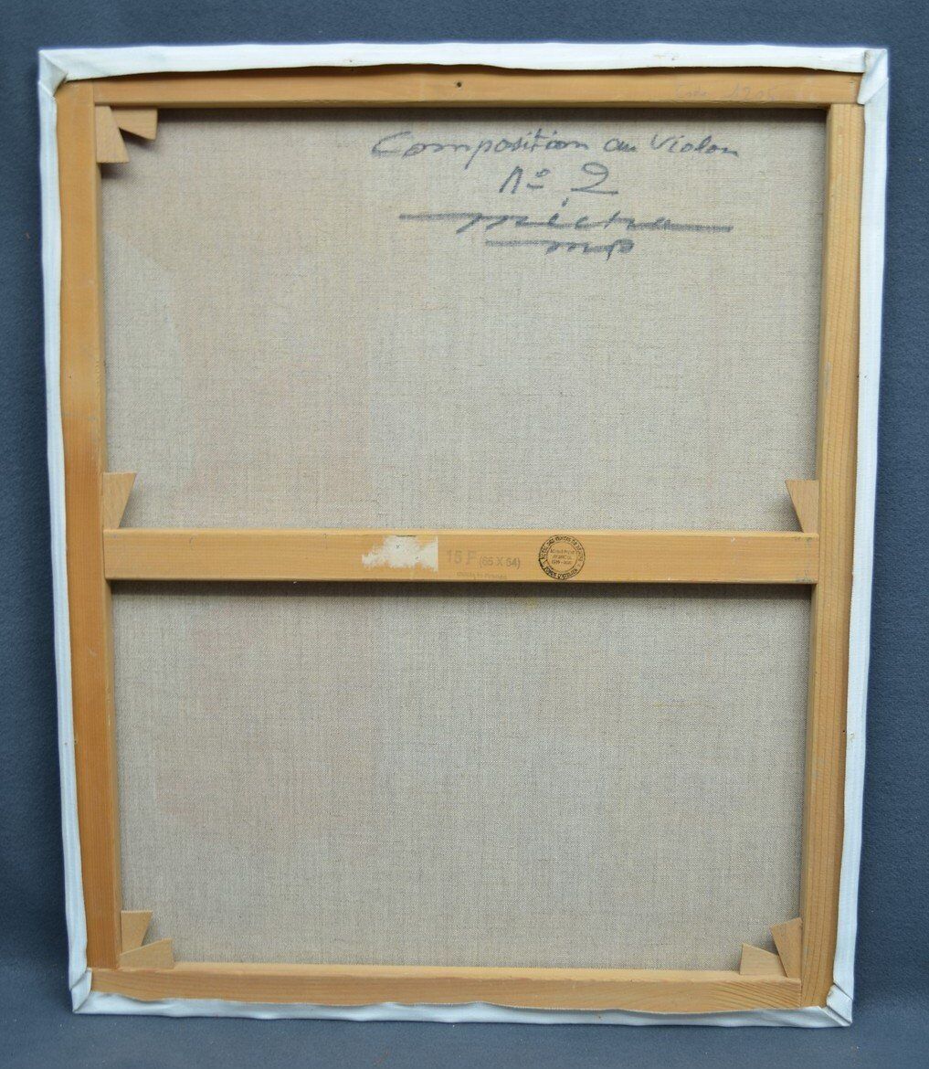 Michel Petiot, known as Micha, Composition for Violin No. 2, canvas