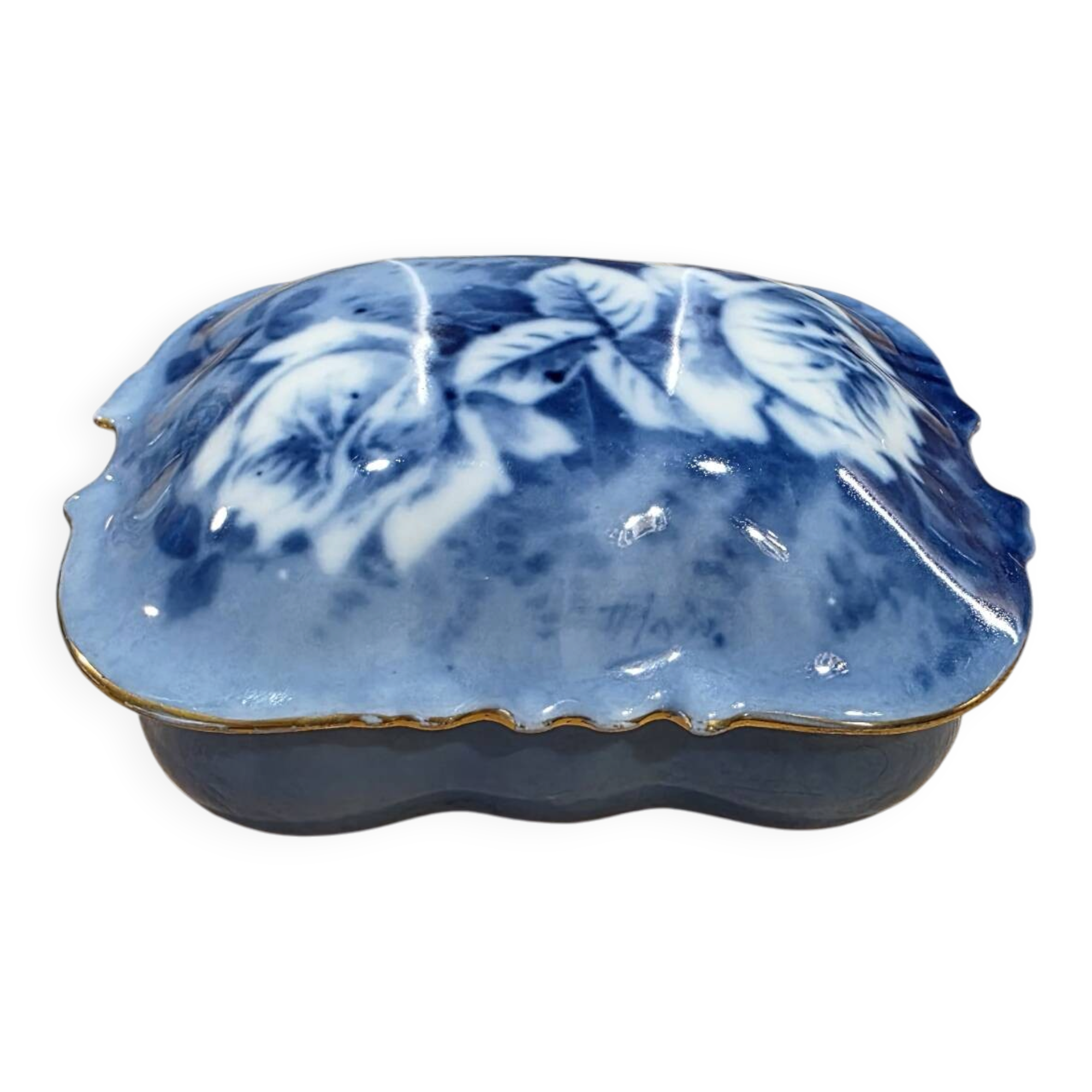 Jewellery box / Antique Limoges porcelain box "Pallas"