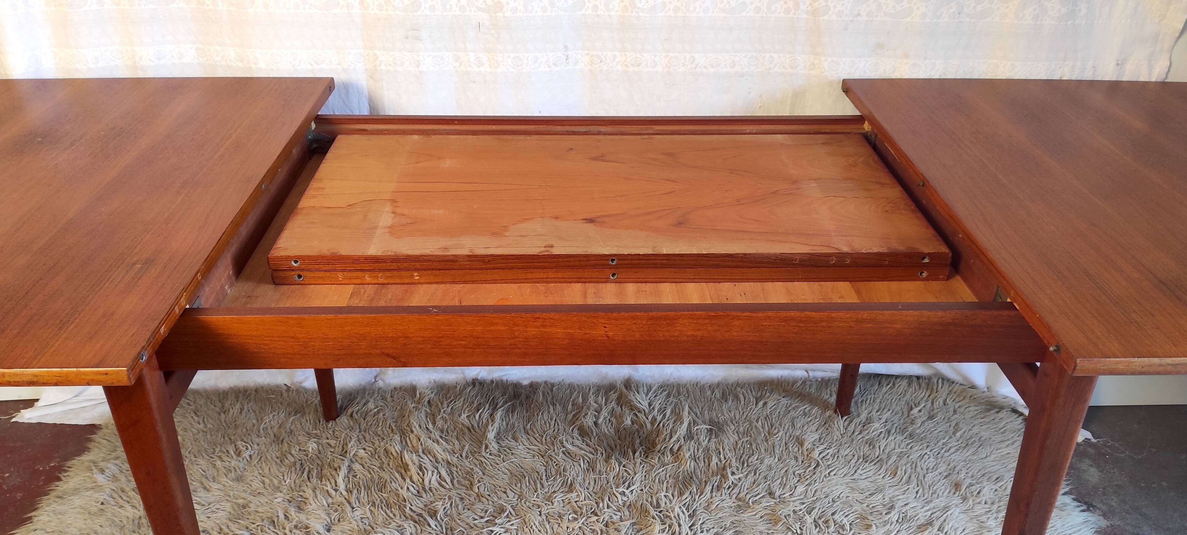 XXL Scandinavian teak style dining tables – 60s/70s