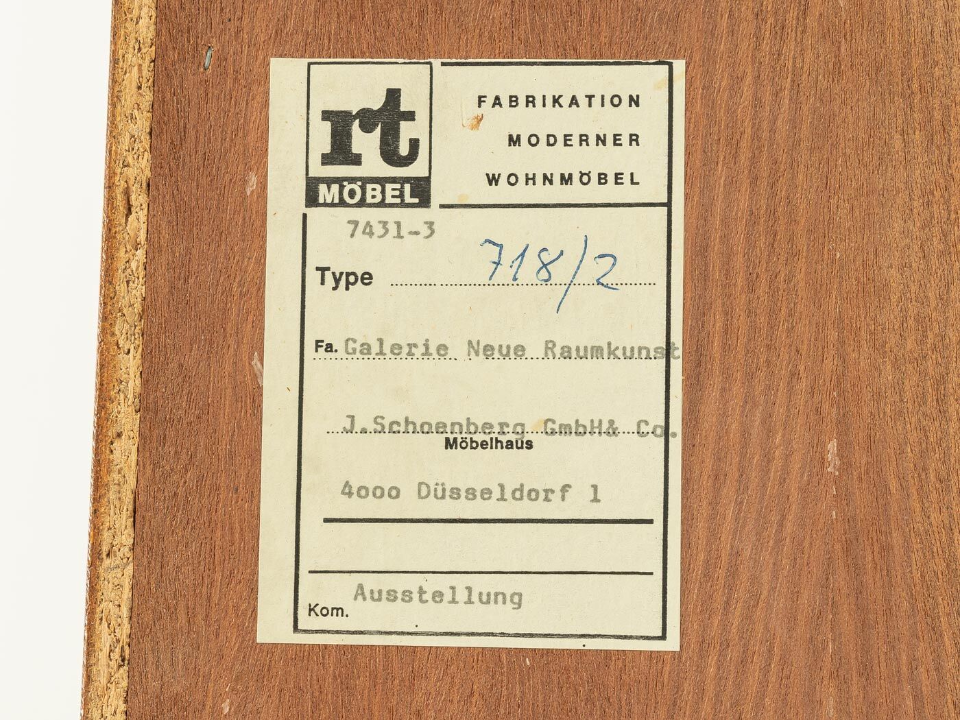 1960s Chest of drawers, Heinrich Riestenpatt