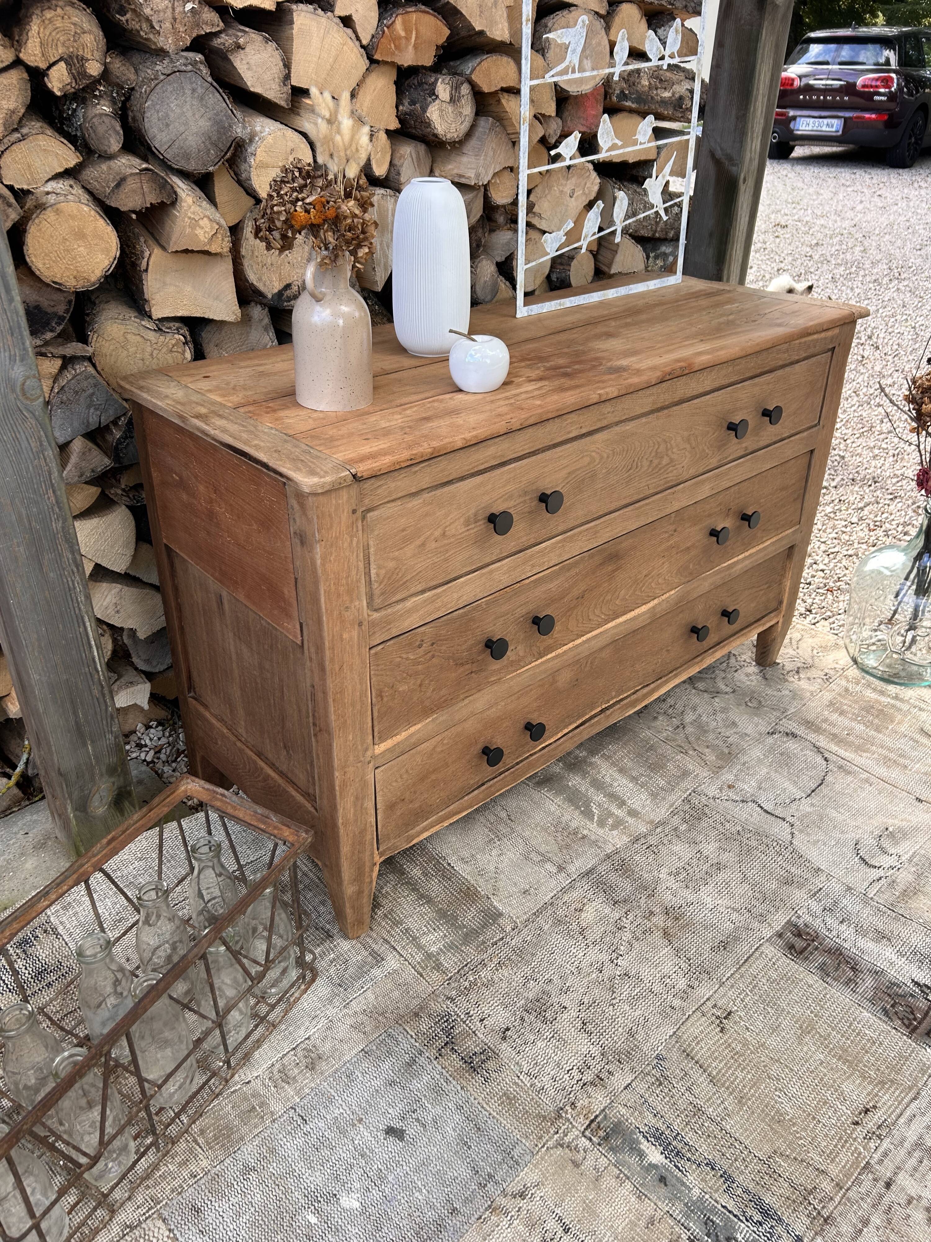 Commode ancienne massif rénovée