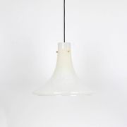 Suspension en verre opalin par Limburg, Allemagne, années 1970