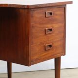 Scandinavian "boomerang" free-form desk in teak - 1960s