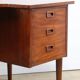 Scandinavian "boomerang" free-form desk in teak - 1960s