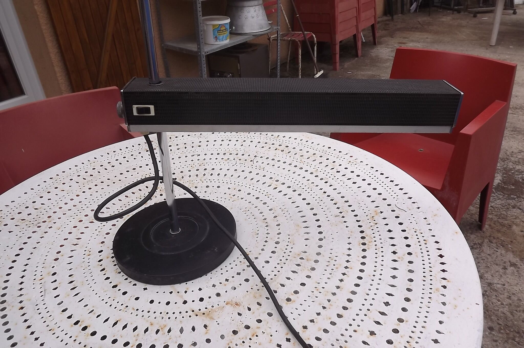 Year 60 Metal and Chrome lamp