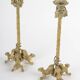 Pair of gilded bronze candlesticks from the Napoléon III period.
