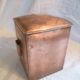 lantern lantern in copper and blue curved glass nautical object