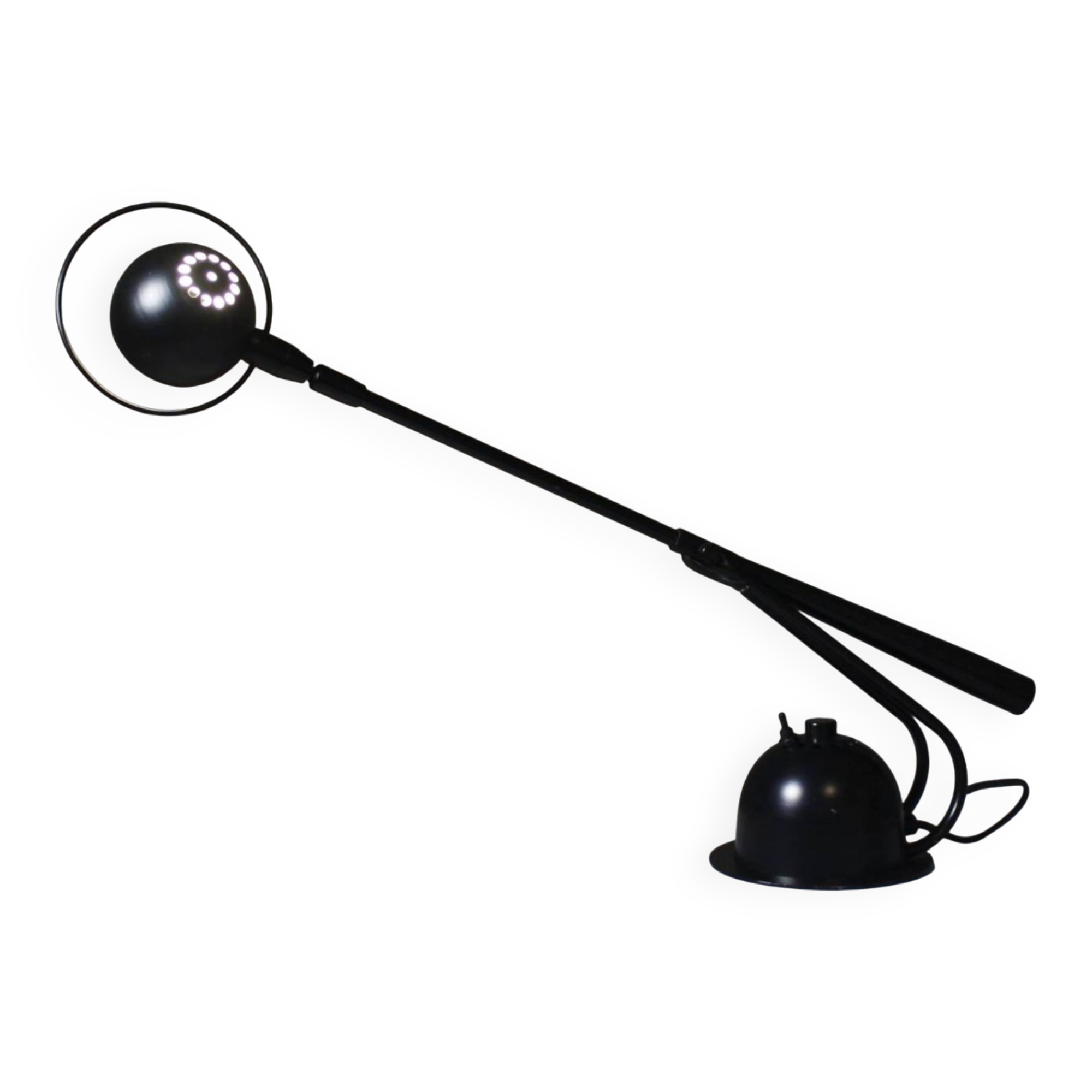 Aluminor France vintage desk lamp post-modern design 1980s