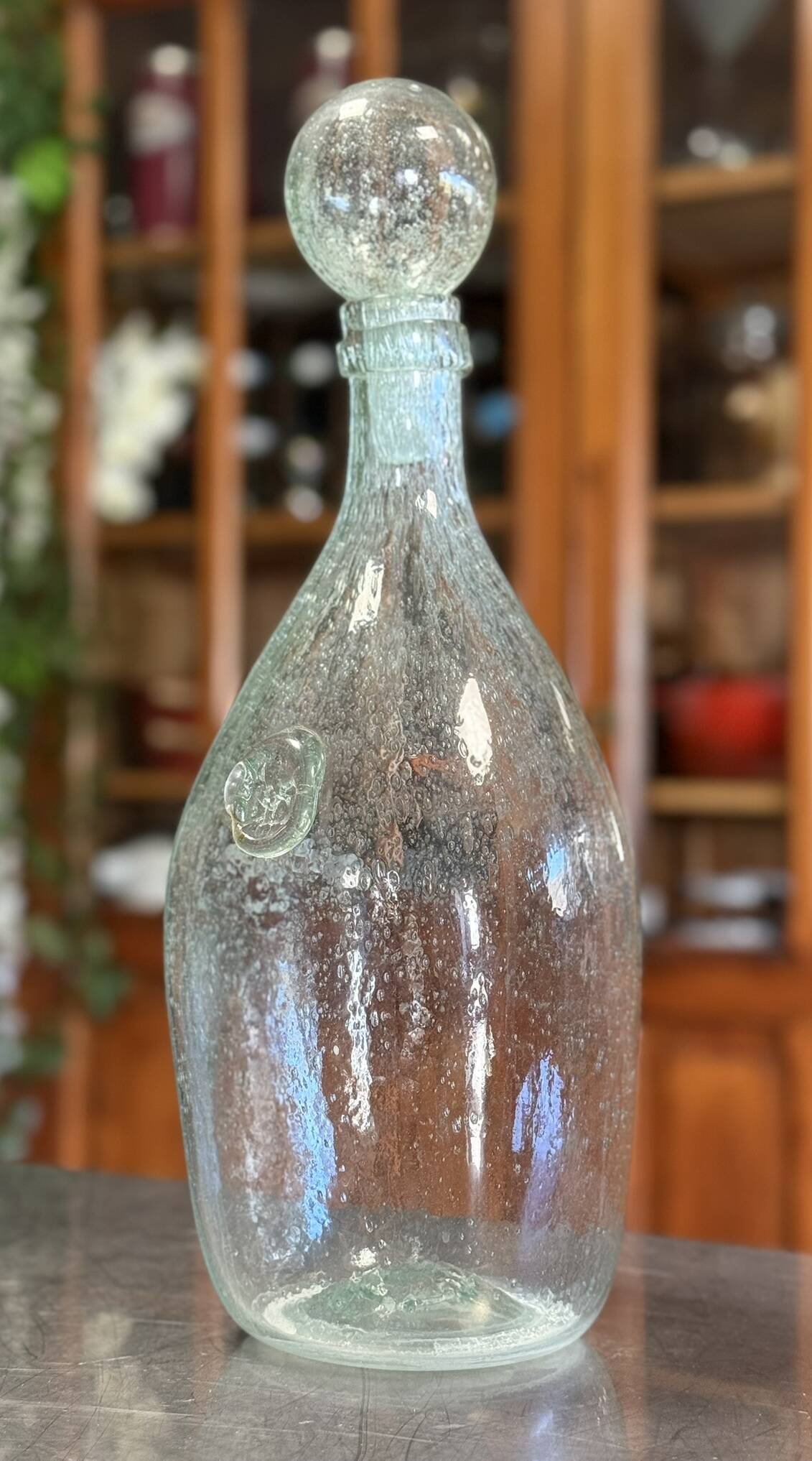 Biot: Very important bubble glass bottle