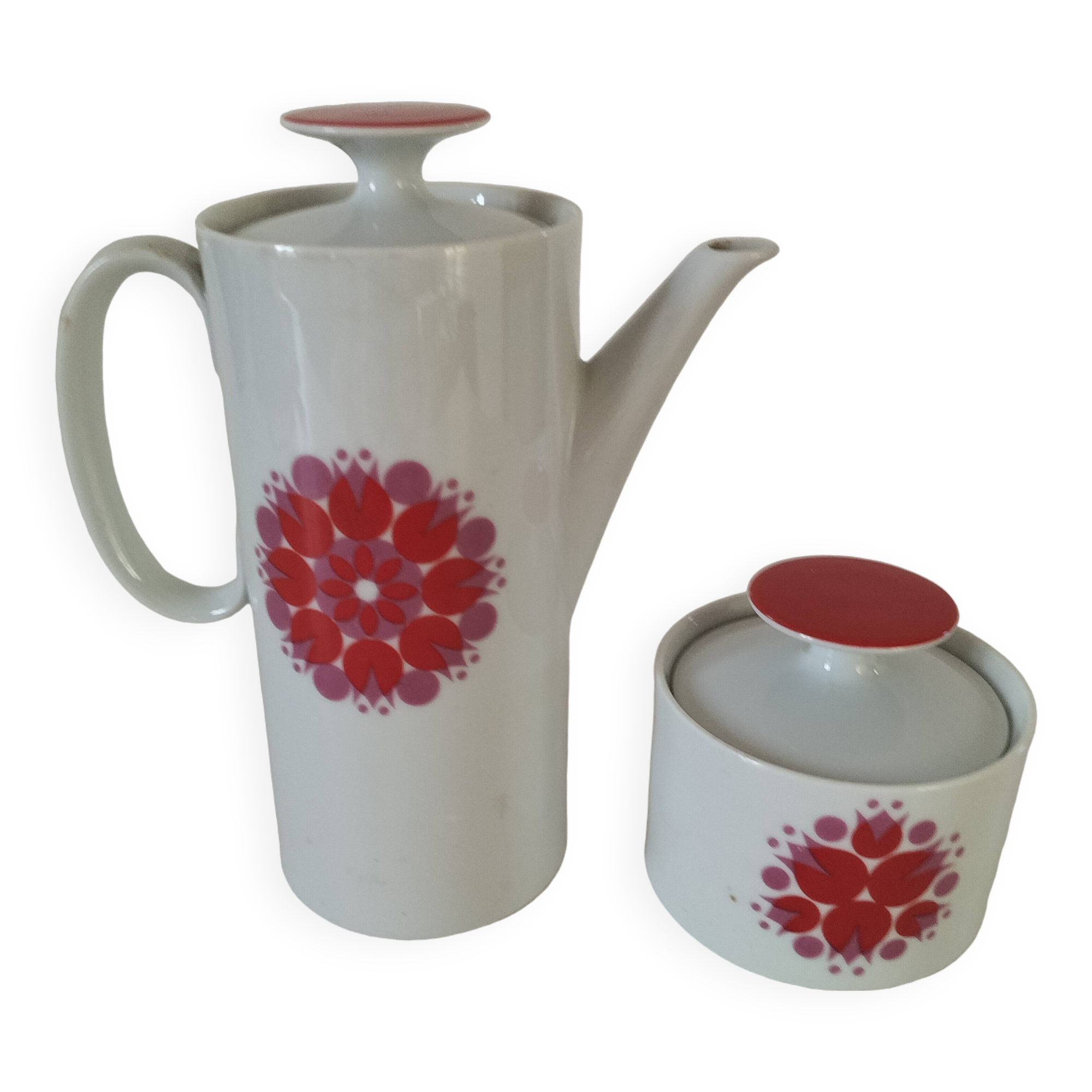 Hans théo baumann coffee pot and sugar bowl for thomas