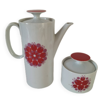 Hans théo baumann coffee pot and sugar bowl for thomas