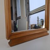 Mid-Century Walnut Mirror from 1960s Czechoslovakia, Organic Curved Frame