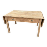 Table ancienne en pin massif – esprit table de ferme au style rustique