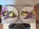 Pair of plates with fruit decoration – Limoges William Guérin – Signed LUC