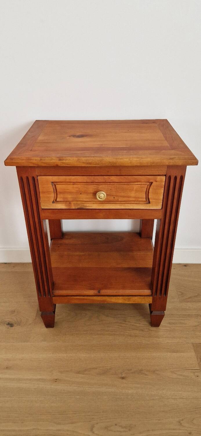Low cabinet in blond cherry wood, Directoire style