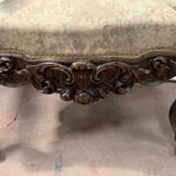 Richly carved Napoleon III ceremonial armchair
