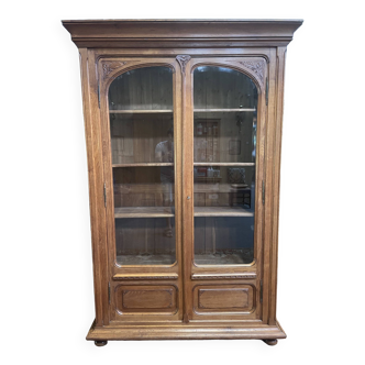 Library - Restored Art Nouveau oak display case