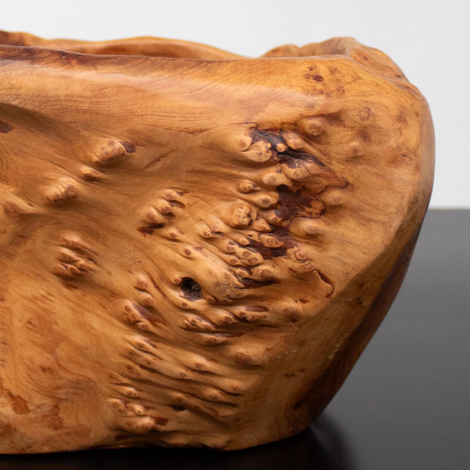 Burl wood bowl