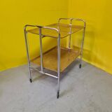 Collapsible Chrome Serving Trolley, 1970s