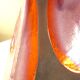 Raku ceramic vase, brutalist, gilded, design by Tony Evans