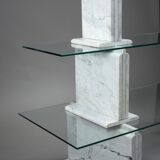 Carrara marble and glass library - 1970