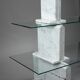 Carrara marble and glass library - 1970