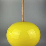 1960s/70s teak ceiling lamp by Uno & Östen Kristiansson for Luxus Sweden