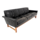 Scandinavian 3-seater leather sofa, Sweden, 1960s