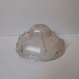 Vintage molded glass globe lamp shade