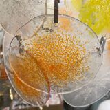 Murano Glass Disc Snowflake Chandelier 1960’s