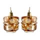 Set two new electrified Murano glass suspensions
