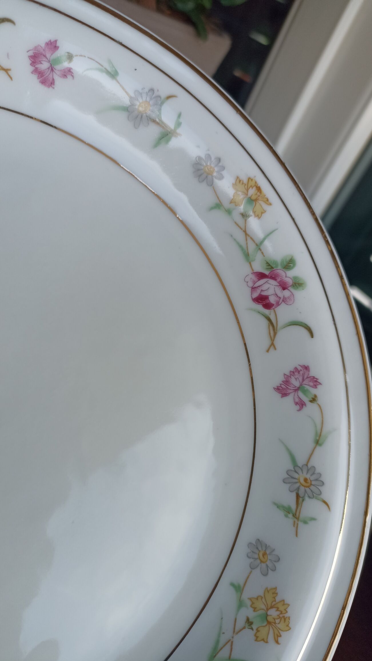 6 flat porcelain plates from Châtres-sur-Cher - Lot n°2
