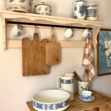 Old earthenware basin from Sarreguemines