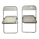 Pair of folding "Plia" chairs by Giancarlo Piretti (1960s)