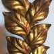 Wall lamp golden leaves