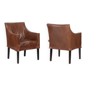 Lintello. Paire de fauteuil - cuir