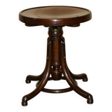 Victorian Thonet dressing table in bent wood with adjustable stool.