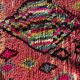 Tapis berbere marocain rose boujad neuf