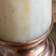 Lamp base in onyx and brass