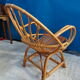 Fauteuil rotin coquille adulte