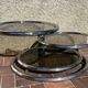 Vintage swivel coffee table by Milo Baughman, Artedis Roche Bobois