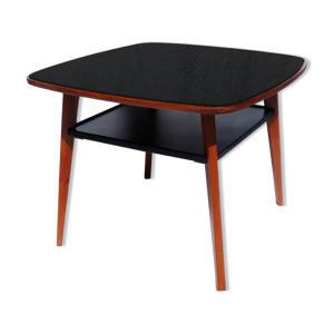 Table d'appoint verre noir