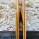 Set of 2 vintage folding chairs, rattan cane for Habitat, circa 70/80