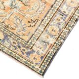 5x8 Mustard & Yellow Bordered Vintage Rug, 160x255Cm