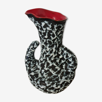 Ceramic vase Vallauris 1950 Lava Foam