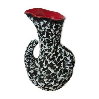 Ceramic vase Vallauris 1950 Lava Foam